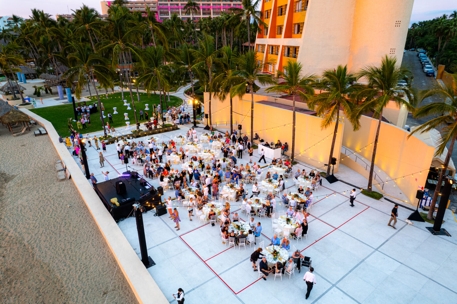 Patio Los Arcos au Club Regina, Marina Vallarta